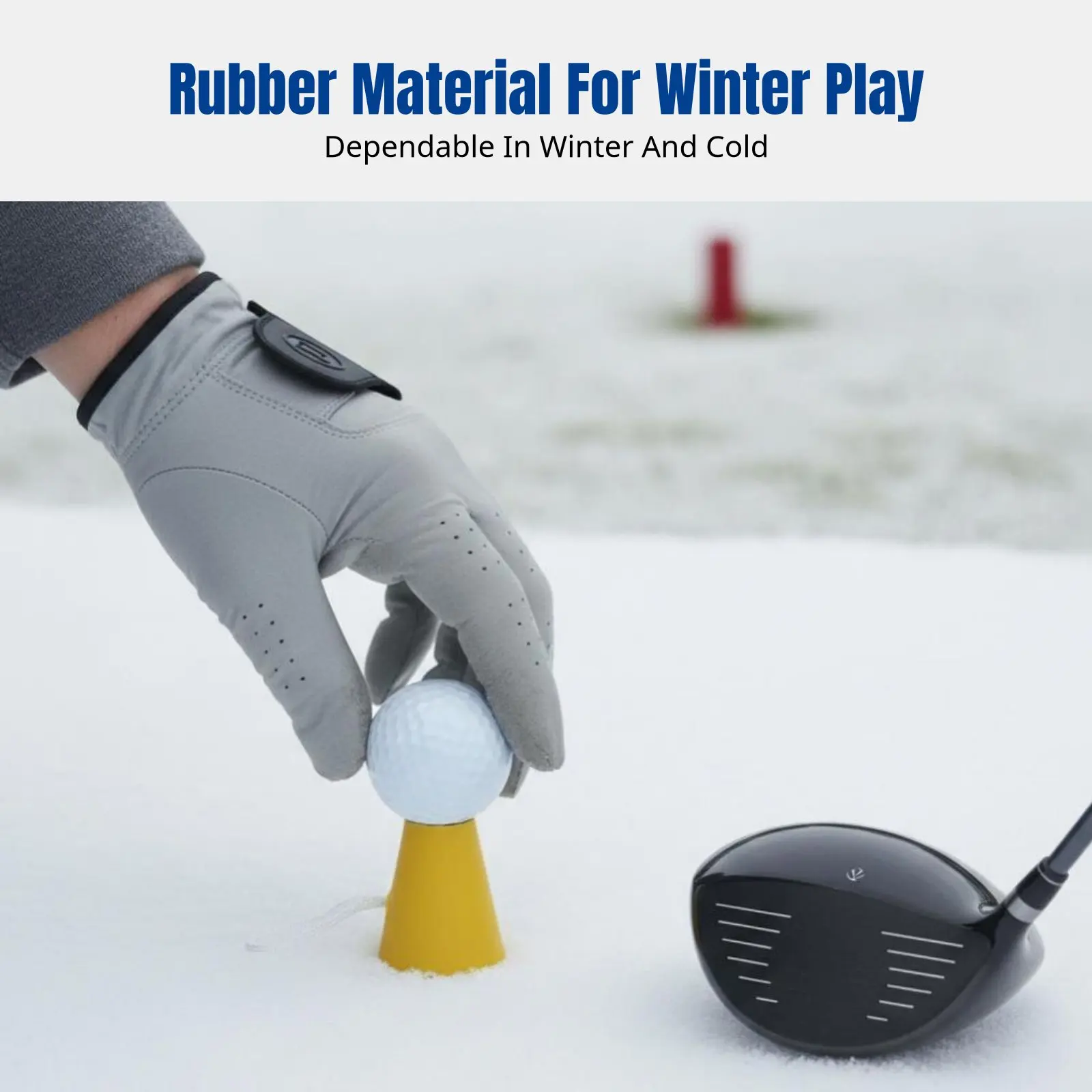 

Winter Sport Tee, Rubber Tee Holder, Ice Ground, Colorful, Sport Equipment
