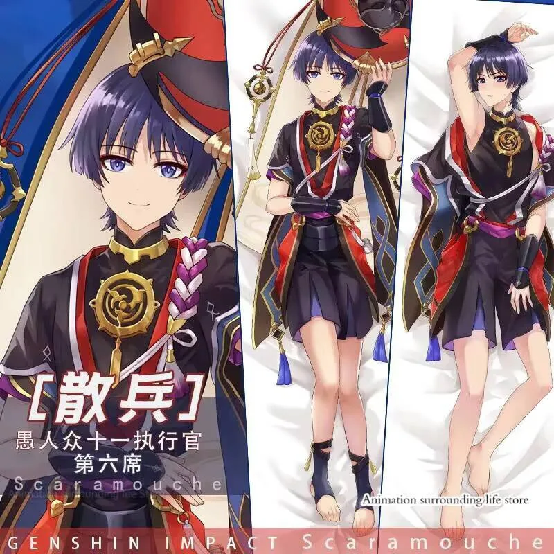 

Genshin Impact Balladeer Dakimakura Wanderer Anime Otaku Pillowcase Bedding Pillow Customize Hugging Body Pillow Case