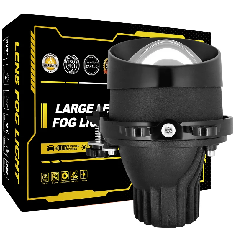 New Listed Color Car Light Emitting Diode Fog Light Projector Lens Emitting Diode Headlight Hot Sale Fog Car Fog