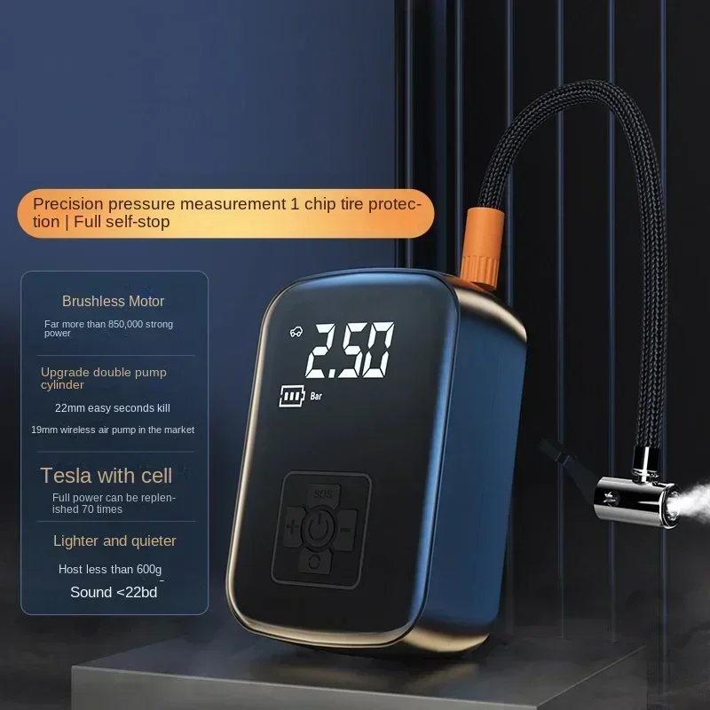 

Car air pump Car portable intelligent wireless digital display pump Multifunctional tire basketball bicycle emergency air pump