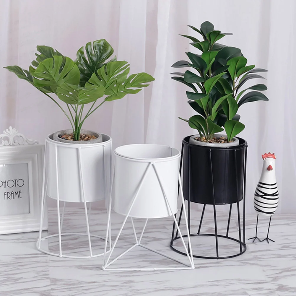 Stand Metal Flowerpot Supporting Indoor Pots for Plants Simple Shelf