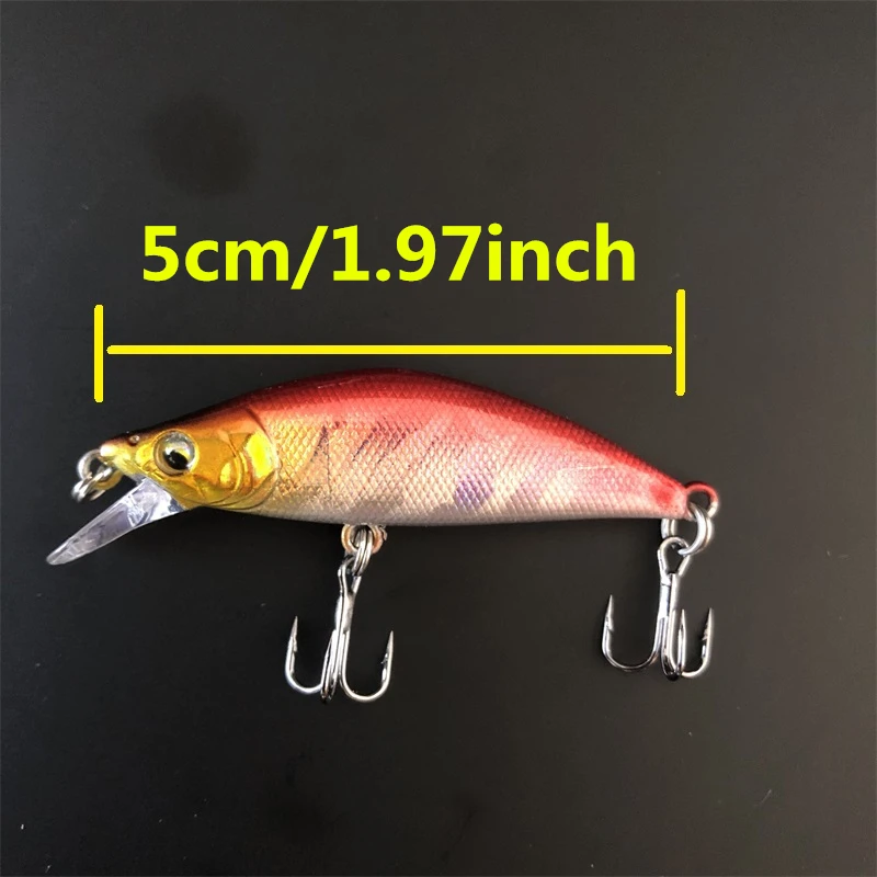 LURETV تيار الطريق يامينو مايكرو الطعم 54S 2 قطعة 5.4 سنتيمتر 5.3 جرام سمك السلمون المرقط ما كو يونيو خطاف الصيد الطعم 9132 #4