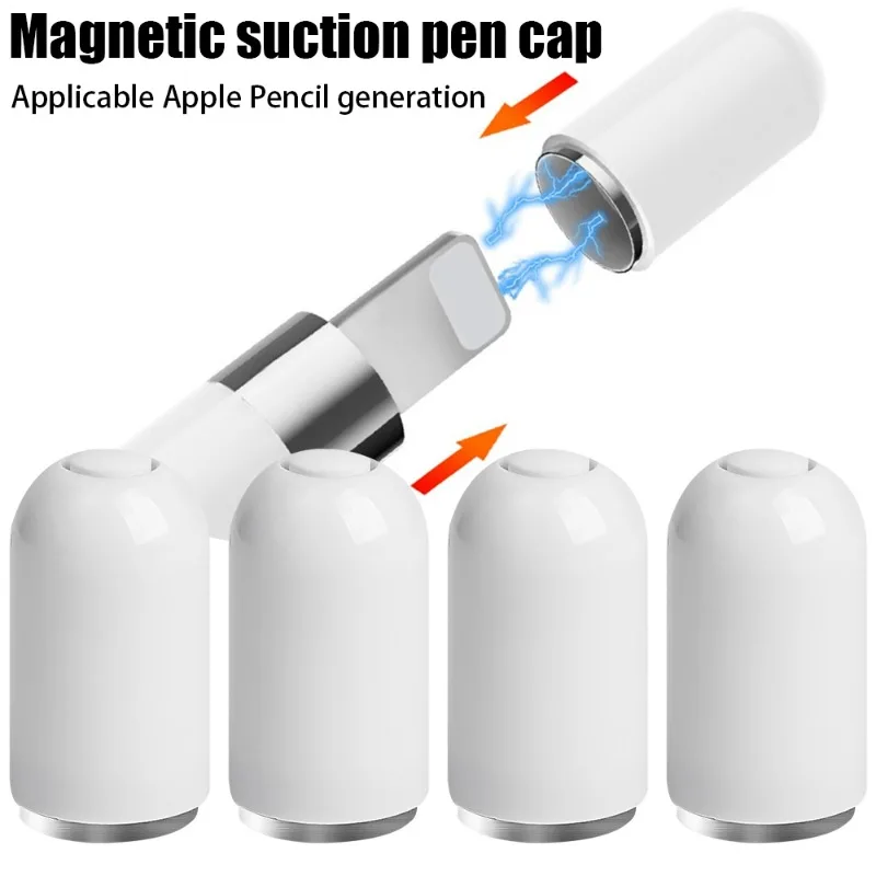 Magnetic Pencil Caps for Apple Pencil 1 Replacement Stylus Protector Cover Pencil Tip for IPencil IPad Pro Magnet Tablet Pen Cap