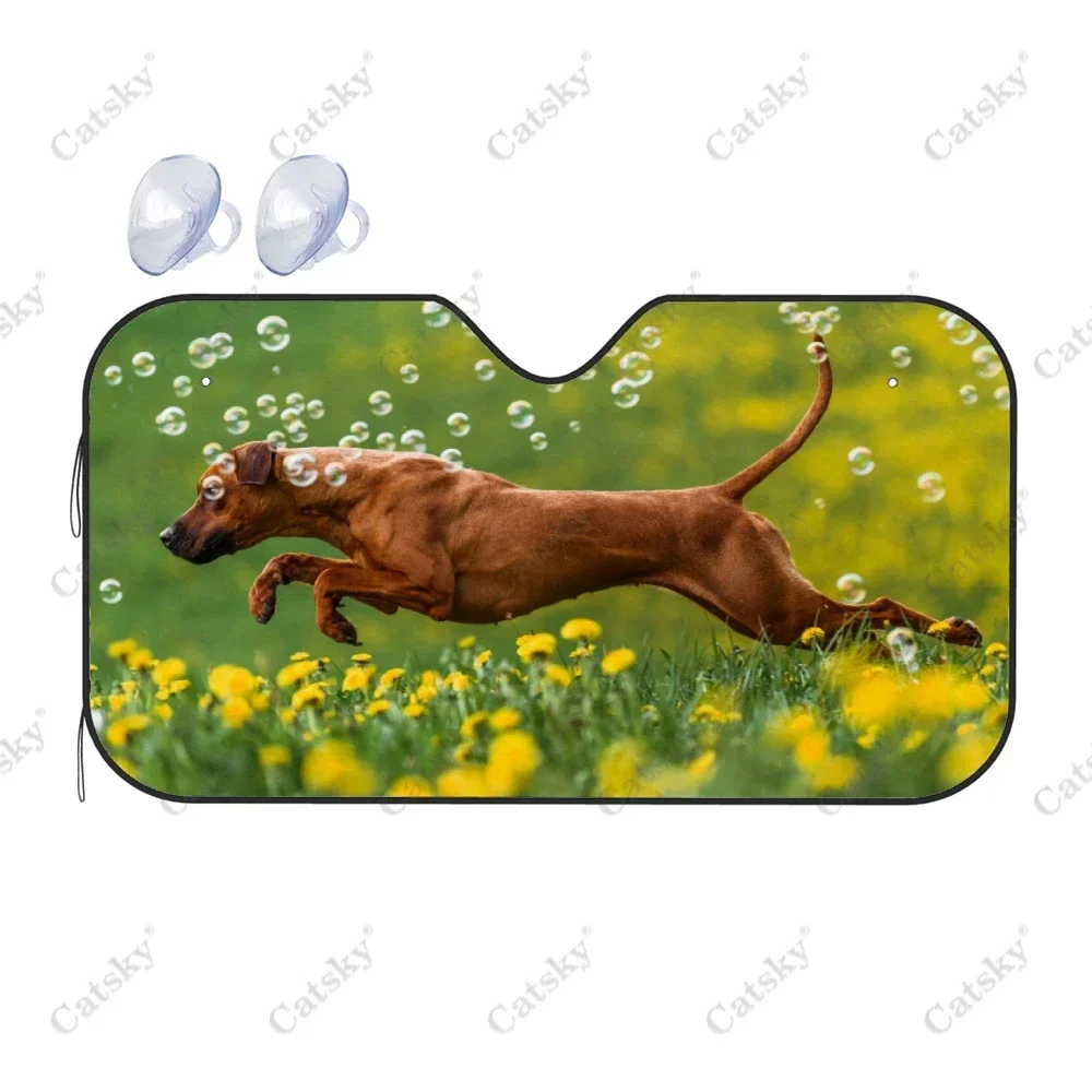 

Rhodesian Ridgeback Car Windshield Cover Sun Shade Universal Folding Block UV Rays Sun Visor Protector for CARS SUV