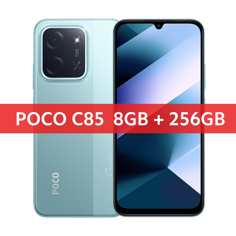 NEW POCO C85 Global Version Smartphone NFC MediaTek Helio G81-Ultra 6.9" Dot Drop Display 50MP Main Camera 6000mAh 33W Charging