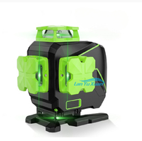 Huepar 16 lines 4D Cross Line Laser Level 4*360 Self-leveling Green Beam Lines with USB Charge Use Dry & Li-ion Battery S04CG-L