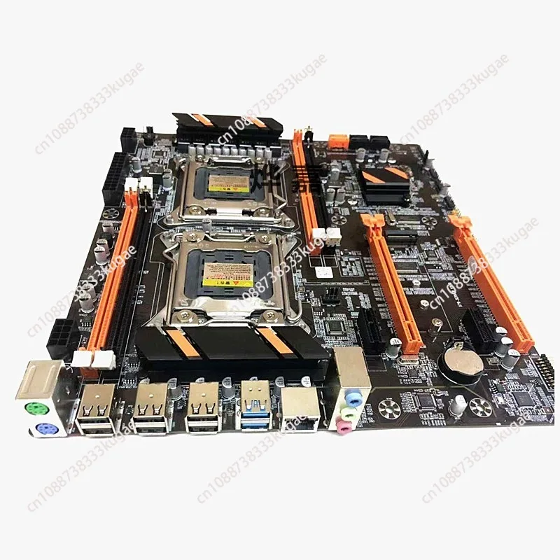 New x79 dual main board cpu set 2011 pin support server ddr3 memory e5-2696 2680v2