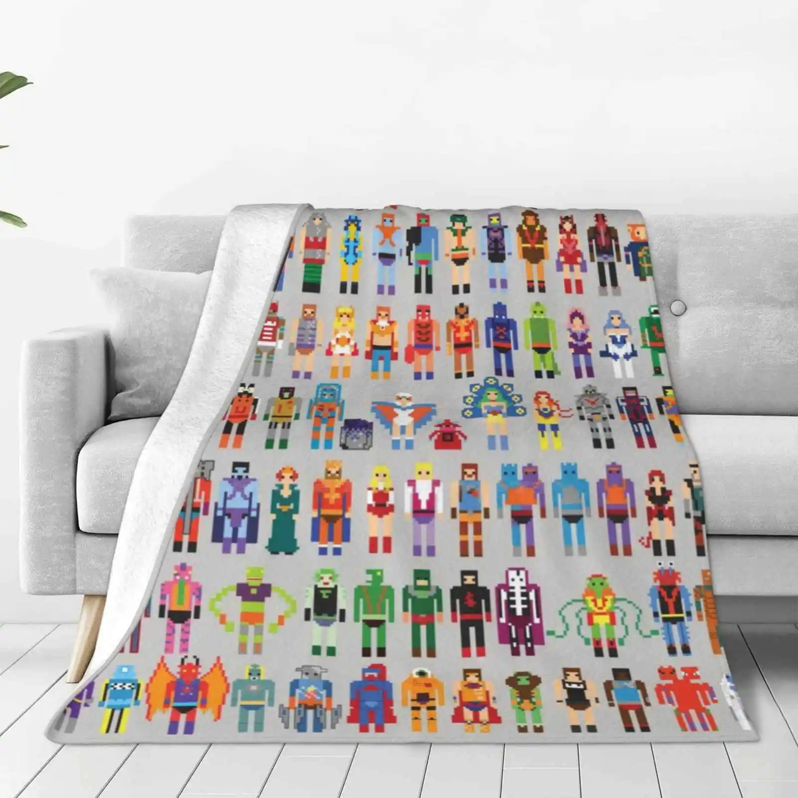 8-Bit Masters Expanded Set Latest Super Soft Warm Light Thin Blanket Cool Nerdy Awesome Heman Masters Universe 8Bit Skeletor