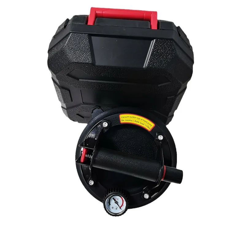

8 Inch 200KG Load Heavy Electric Vacuum Suction Cup Lifter Glass Tile Suckers Industrial Air Pump With 2x2400mAh Battery Set