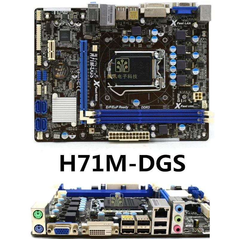 Used For ASRock H77M/H77/H71M/B75M/ZH77/Pro 3 4/MVP DGS DG3 1155 pin main board  (store code: 0755)