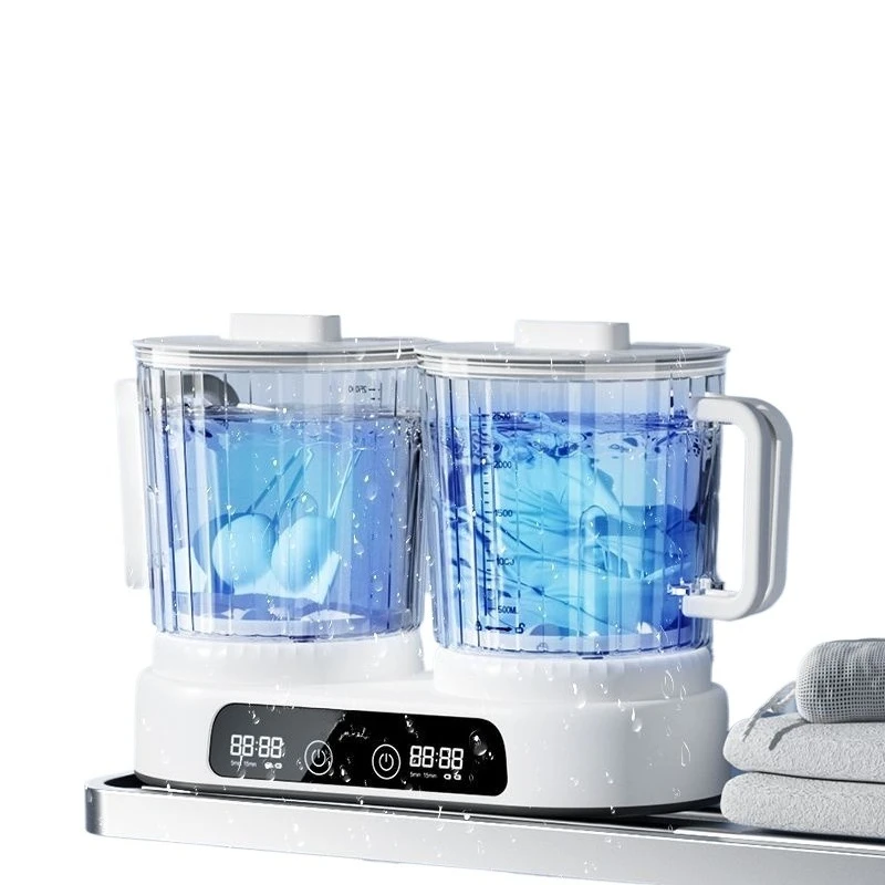 Double bucket wireless installation-free underwear washing machine small rechargeable portable underwear socks mini laundry cup
