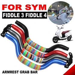 For SYM Fiddle3 Fiddle4 Fiddle 4 Motorcycle Accessories Multifunctional Child Armrest Balance Grab Bar Grip Mobile Phone Holder