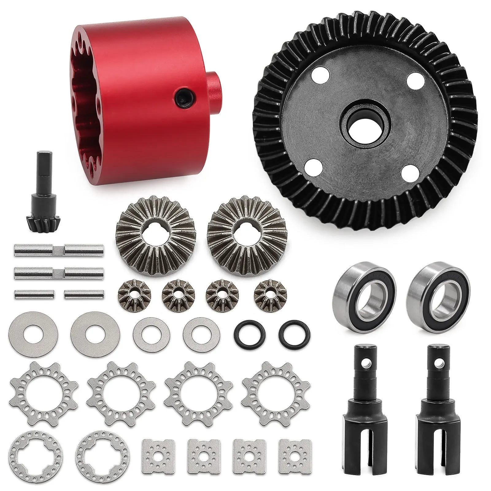 

Steel Front Rear Main Diff Gear Set 8/35T 10/43T ARA310990 for ARRMA1/8 KRATON V5 V6 1/7 BIG ROCK MOJAVE EXB Upgrade Parts