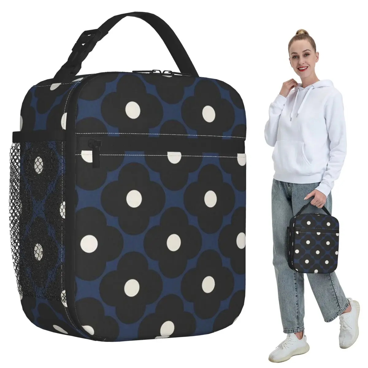 Orla Kiely Flowers Abstract Insulated Lunch Bag for Kids School Cooler Thermal Food Box Tote Portable Lunch Boxes Container