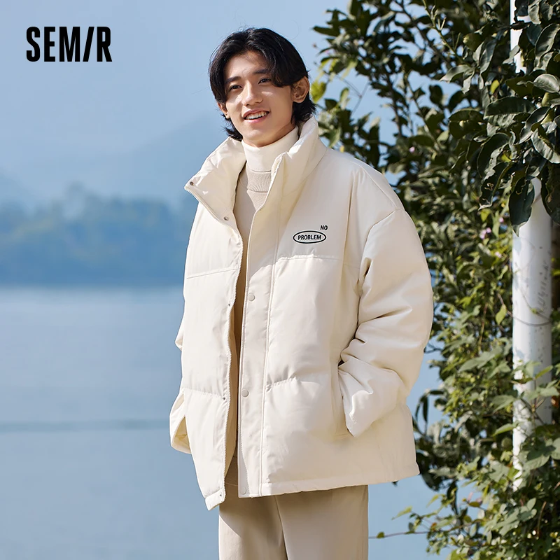 Semir-Doudoune courte surdimensionnée pour homme, manteau d'optique imprimé, vêtements d'hiver pour couple, nouveau, 2024