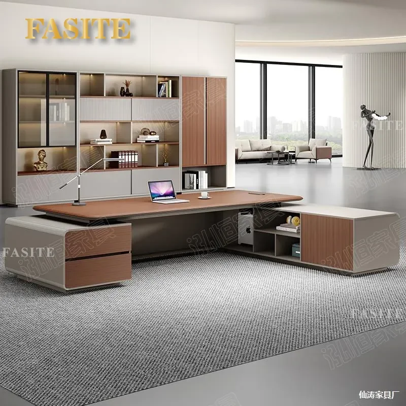 For Simple Modern Class Desk Blister Countop Supervisor Table Desk Combination Office School Furniture