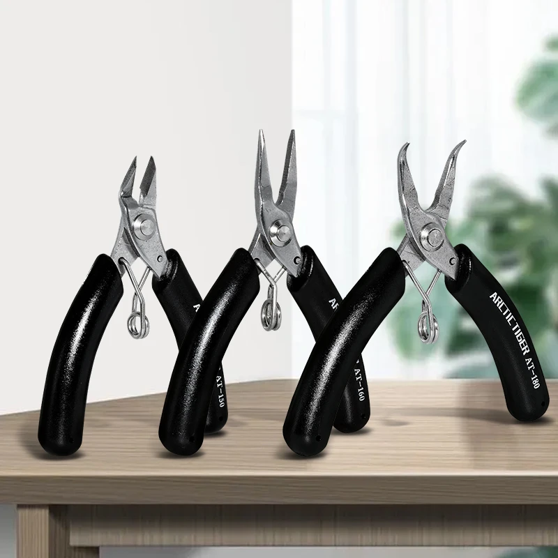 Diagonal Pliers Small Soft Cutting Electronic Pliers Mini Wire Cutters Wire Insulated Rubber Handle Model Hand Tools