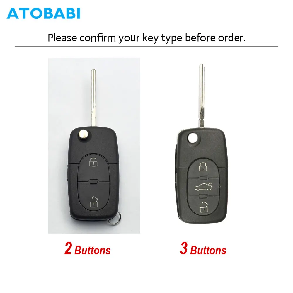 Leather Car Key Cover Accessories For Audi A4 2001 2002 2003 2004 01 02 03 04 Flip Keychain Holder Remote Control Protector Case