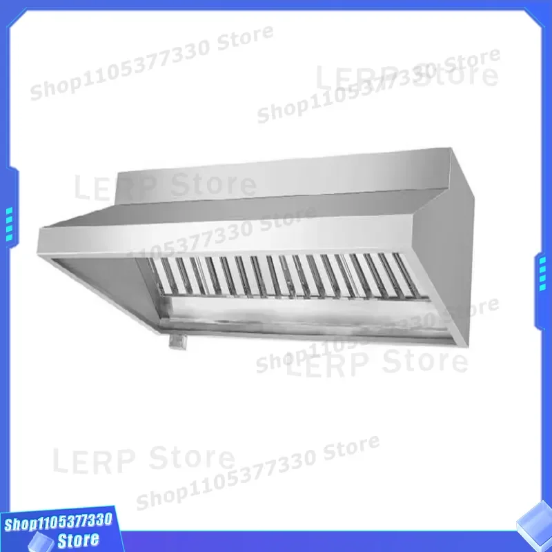 Stainless Steel Commercial Kitchen Range Hood Integrated Exhaust Fan System for Restaurant Cooking Area Heavy Duty
