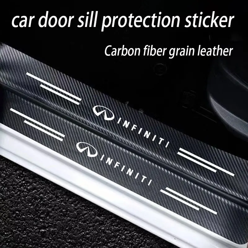 

Carbon Fiber Car Trunk Bumper Protective Sticker For Infiniti FX35 Q50 Q30 ESQ QX50 QX60 QX70 EX JX35 G35 G37 EX3 Accessories