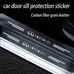 Carbon Fiber Car Trunk Bumper Protective Sticker For Infiniti FX35 Q50 Q30 ESQ QX50 QX60 QX70 EX JX35 G35 G37 EX3 Accessories