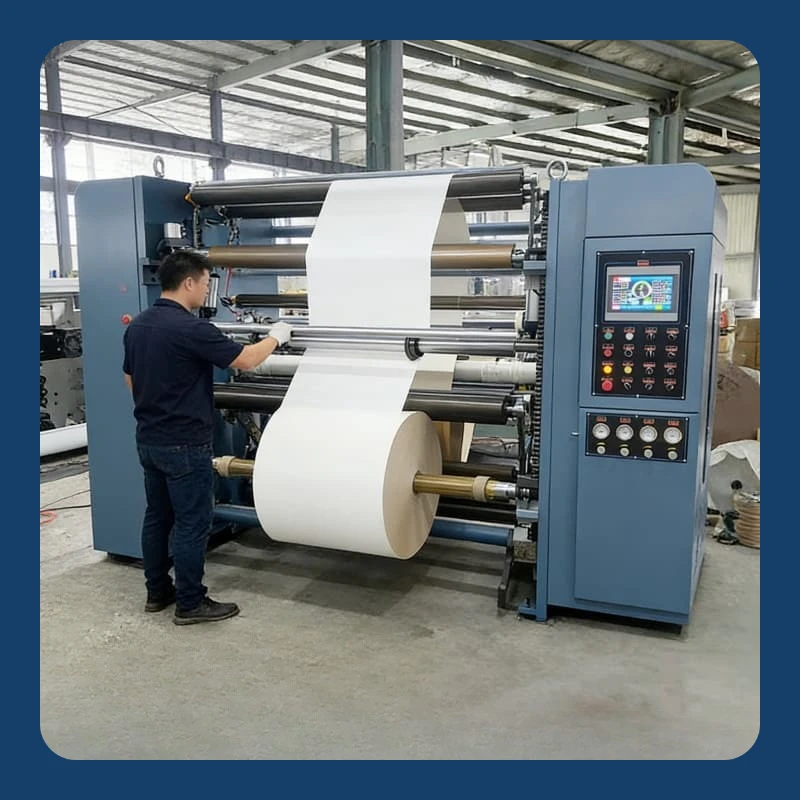 Industrial Paper Cutting Guillotine Machine Automatic Slitter Rewinder for Label Roll Cutting Film Slitting Customized Hot Sale