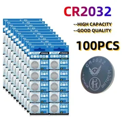 5-100PCS CR2032 Button Battery 3V for Watch Toy Calculator Car Remote Control Anti-Theft Device Lithium Button Coin Cell