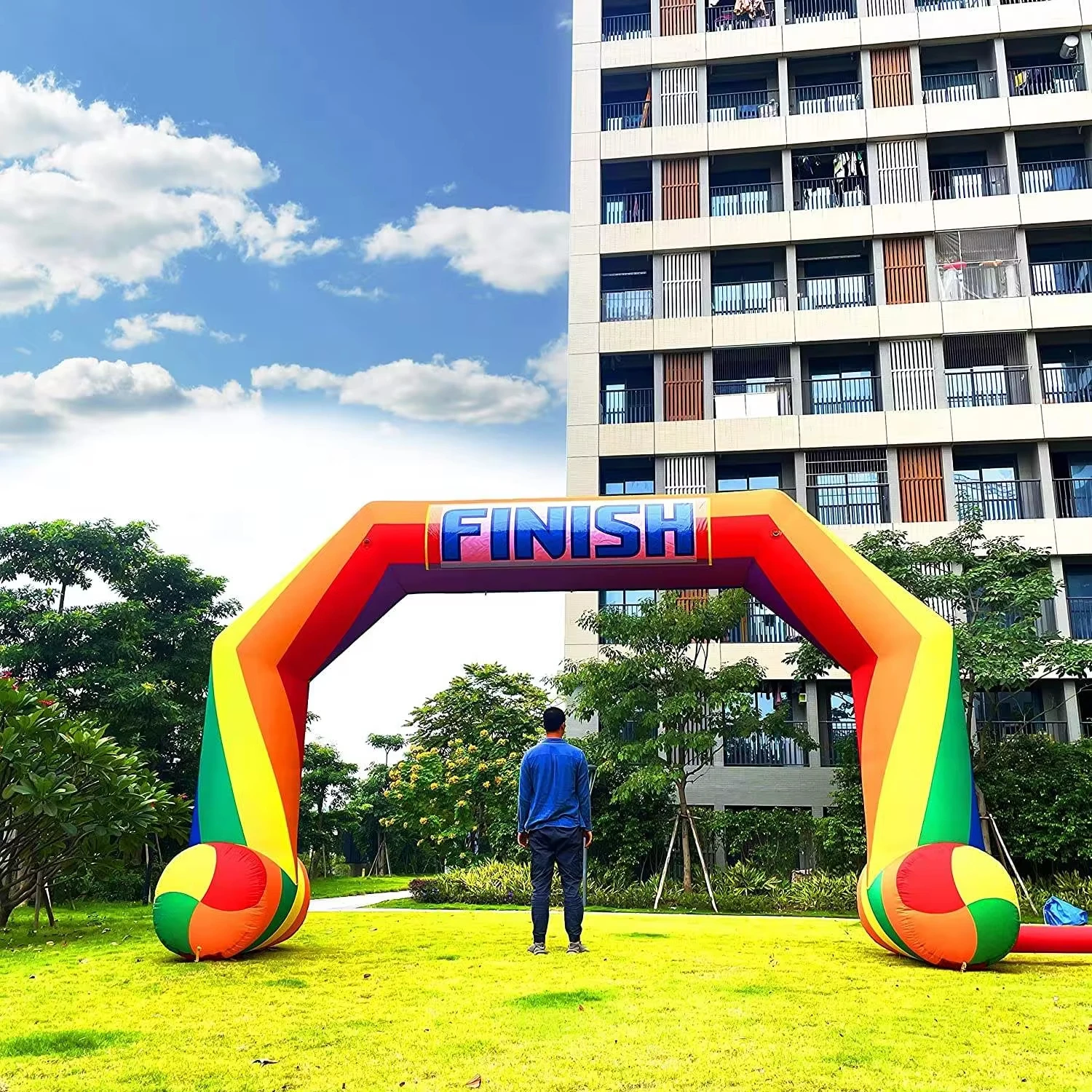 

Outdoor Airtight Christmas Arch Door Merry Christmas Inflatable Entrance Gate for Festivals and Events Decorations