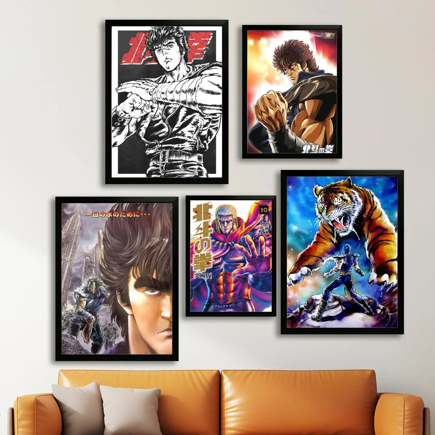 hokuto no ken Canvas Art Poster and Wall Art, Picture Print, Modern Family Bedroom Decor, Posters,Decorative painting