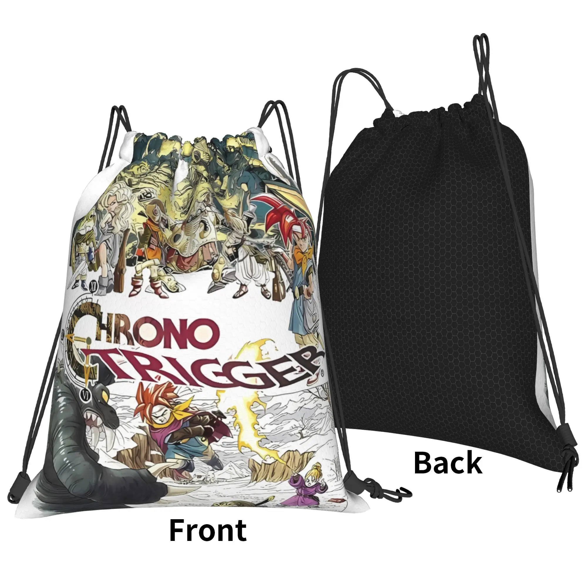 C-Chrono Trigger Montage Portable Sports Drawstring Bags Riding gym Backpack gift Storage Backpacks