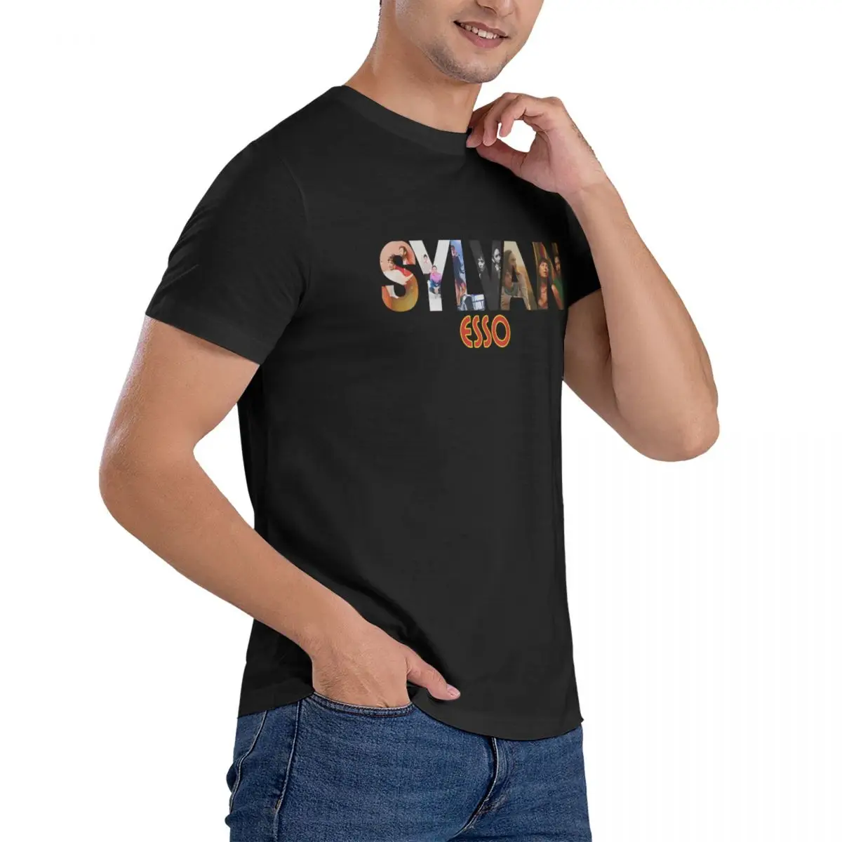 Vintage Swag T-Shirt for Men Round Collar Cotton T Shirts Sylvan Esso Short Sleeve Tee Shirt Birthday Gift Tops image 3