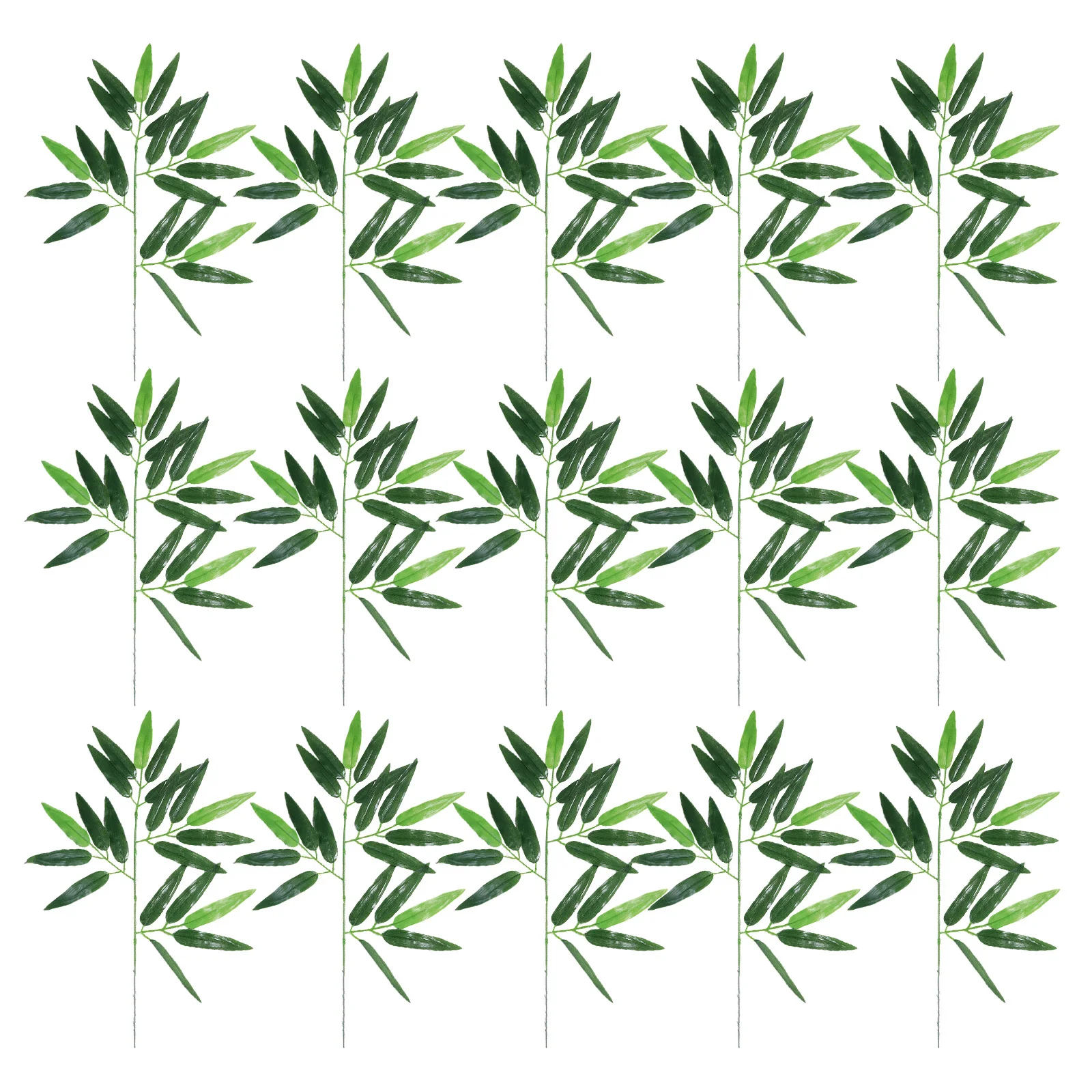 

100Pcs Artificial Bamboo Leaves Lifelike Greenery for Wedding Home Party Wall Decoration Fake Bamboo Leaves