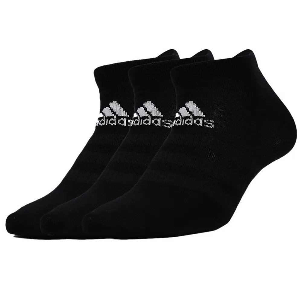 

Adidas Socks for Men and Women: Casual, Athletic, and Basketball Socks—Durable and Breathable, Low-Cut, Black (3 Pairs) DZ9402
