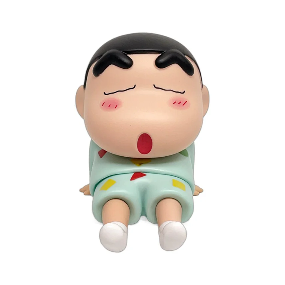 Crayon Shin-Chan figura de Anime soporte para teléfono Kawaii adornos de escritorio soporte para teléfono Mini colección GK juguetes de decoración regalos para niñas