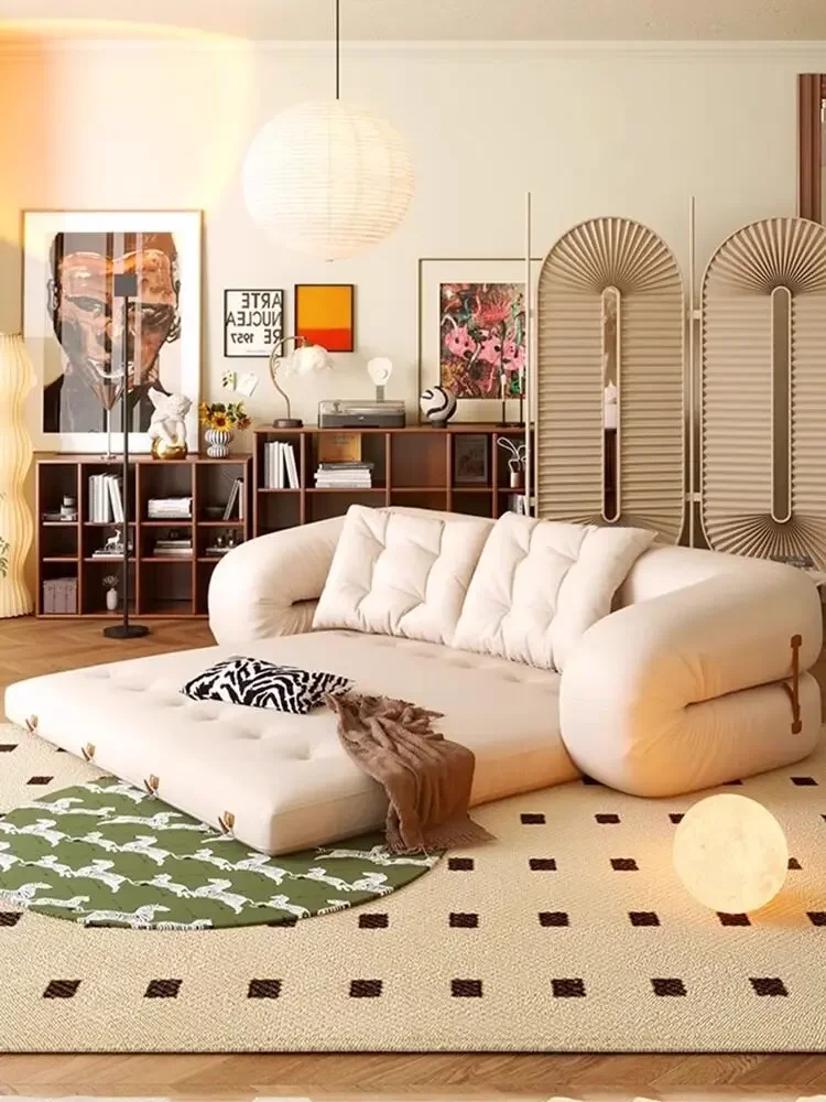 TT living room Small apartment Internet celebrity human kennel Lazy tatami floor sofa bed Folding dual-use