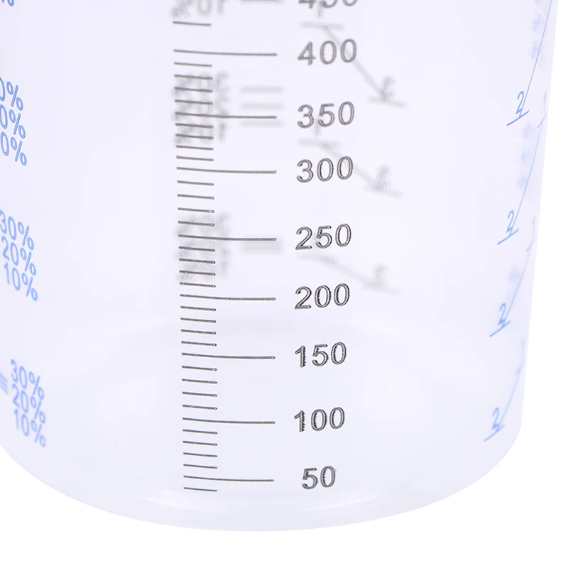 10Pcs Disposable Paint Mixing Cup 600ml Mixing Pot Paint Mixing Calibration Cup Thickened PP Scale Cup Baking Measuring Cup