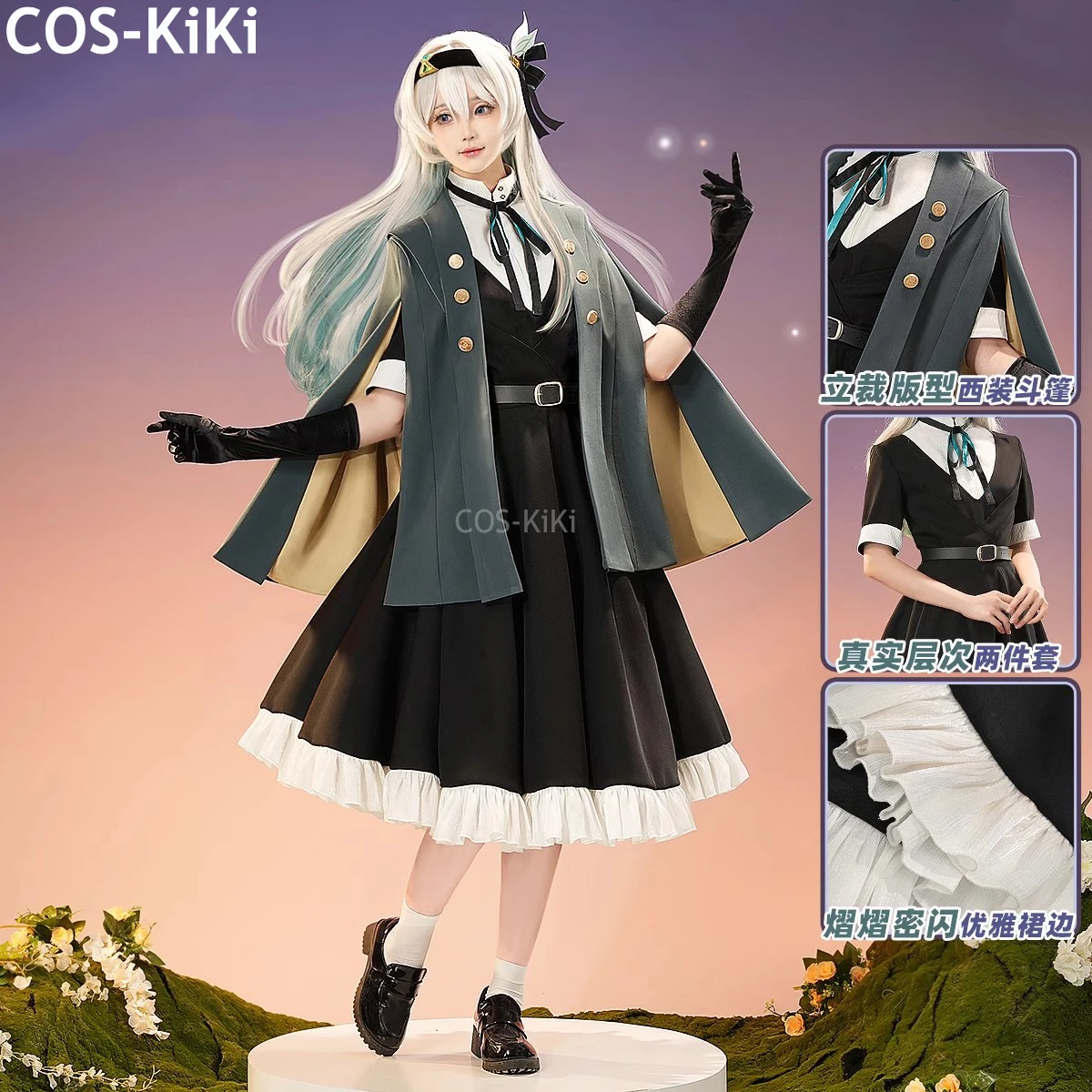 COS-KiKi Honkai: Star Rail Firefly Midsummer Firefly Covenant Game Suit Gorgeous Dress Cosplay Costume Halloween Party Outfit