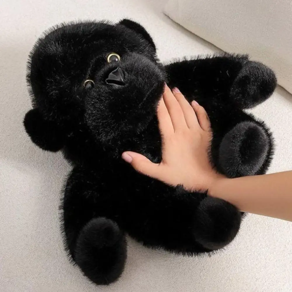 

Plushie Stuffed Stuffed Animal Black Gorilla Ultra Soft Simulation Stuffed Gorilla Cartoon Wild Zoo Chimpanzee