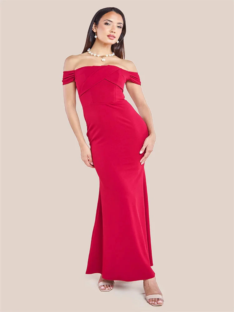 

Изысканное плиссированное длинное облегающее платье с открытыми плечами по индивидуальному заказу, плиссированное вечернее платье русалки без рукавов с открытыми плечами и бюстом