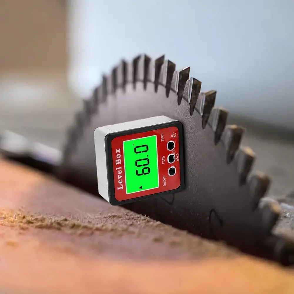 Elektronische digitale hoekdipmeter Niveaumeter 360° °   Niveaumeter Inclinometer Digitale display Magnetische hoekmeter
