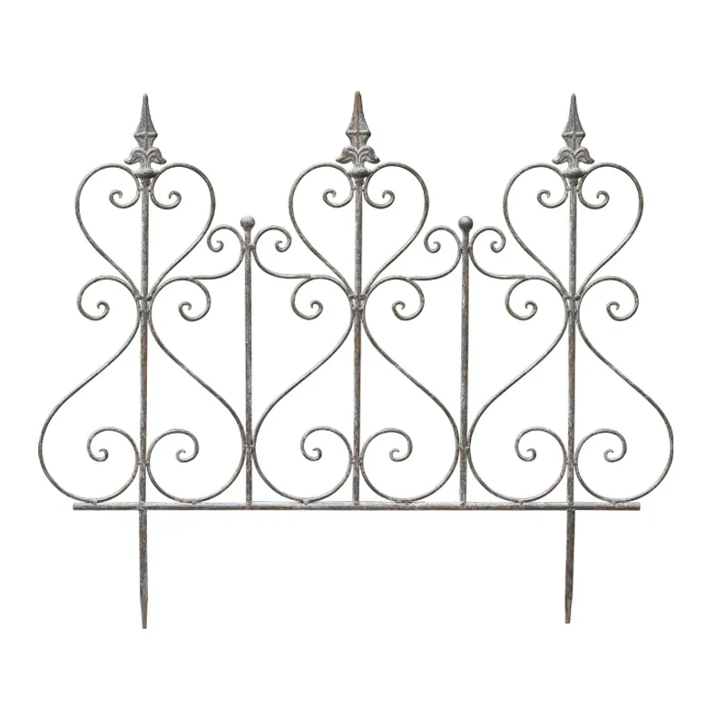 Foreign order retro old wrought iron floor insert garden fence flower bed fence climbing frame plant climbing vine frame courtya
