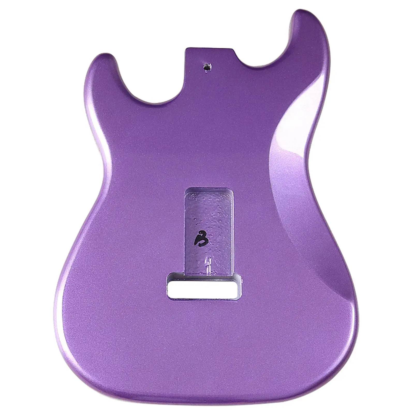 

Wooden DIY Guitar Body Unfinished High Sheen Replacement Parts Electric Guitar Craft Lovers for Luthiers and Beginners