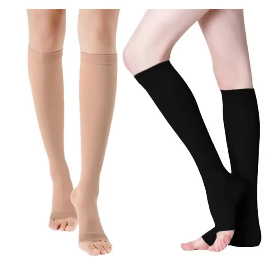 

1 пара компрессионных носков для варикозного расширения вен, пригодных для гольфа, регби, бега, пешего туризма, спорта, против усталости, вождения, путешествий, полета