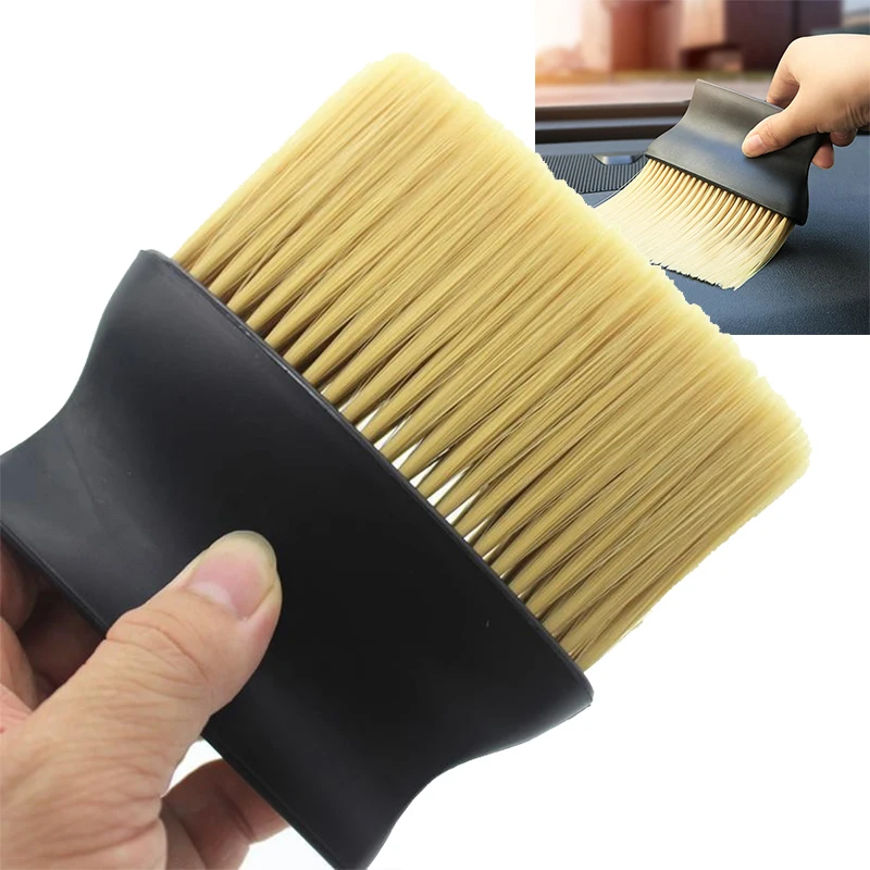 Car Interior Cleaning Tool Air Conditioner Air Outlet Cleaning Brush Car Soft Brush Car Crevice Dust Removal Artifact Brush 1pc