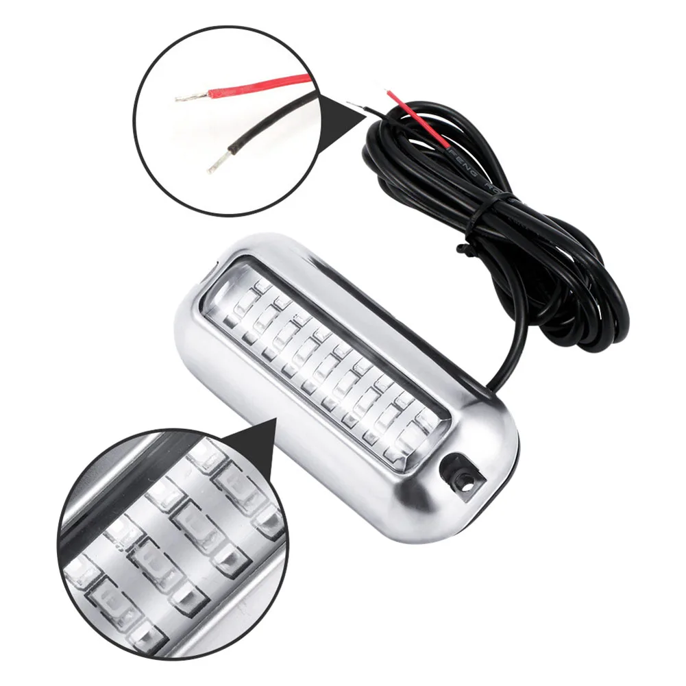 27LED Marine Transom Lamp 50W Sailing Lamp Yacht Boat Accessories Boat Transom Light Underwater Pontoon Marine Ship Boat Tool