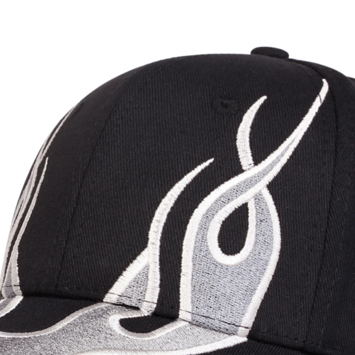 قبعات بيسبول مطرزة باللهب للجنسين، قبعات كاجوال قابلة للتعديل للربيع والخريف، قبعة واقية من الشمس في الهواء الطلق