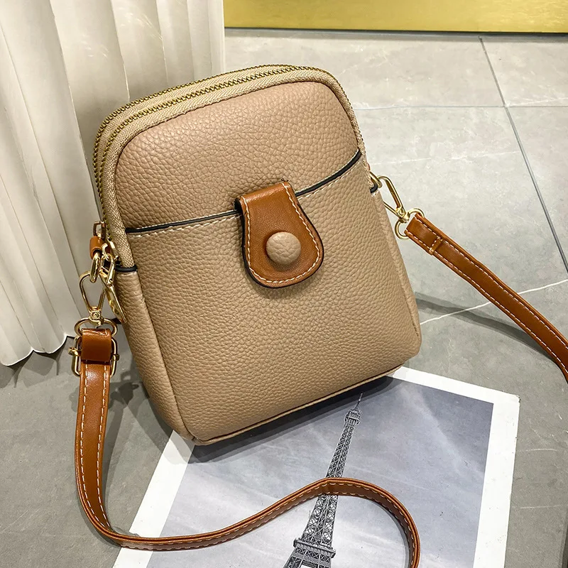 

PU Leather Phone Bag Fashionable Crossbody Small Bag Casual Women's Bag Multifunctional Coin Purse