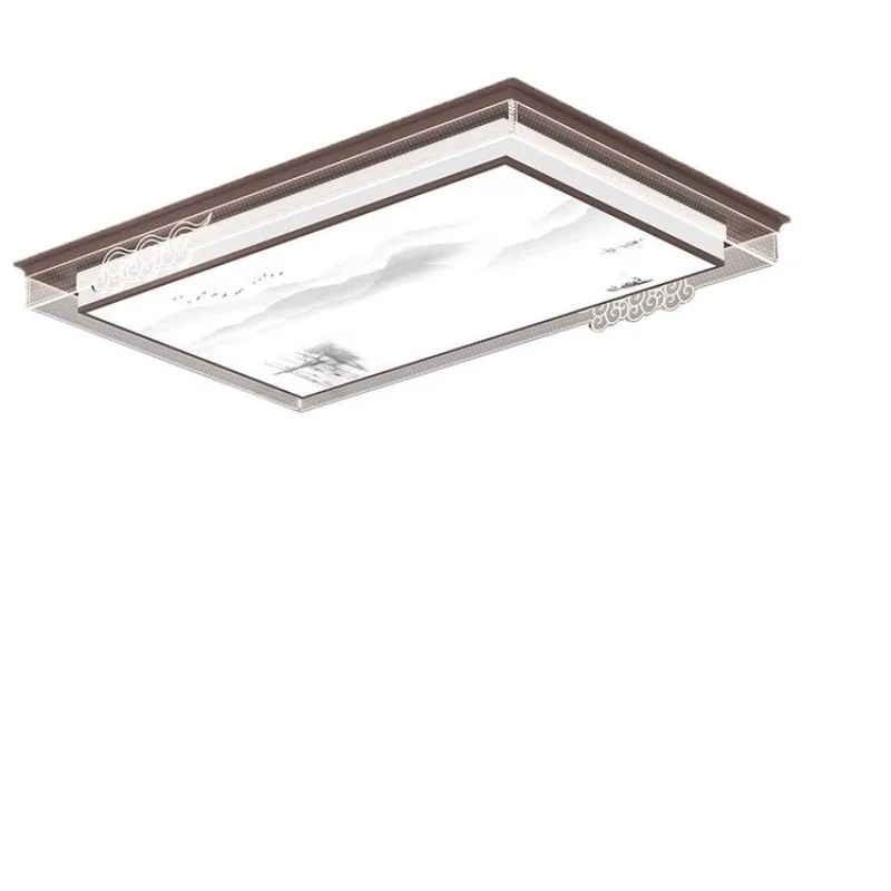 

New Chinese style living room atmosphere Chinese wind ceiling light rectangular LED