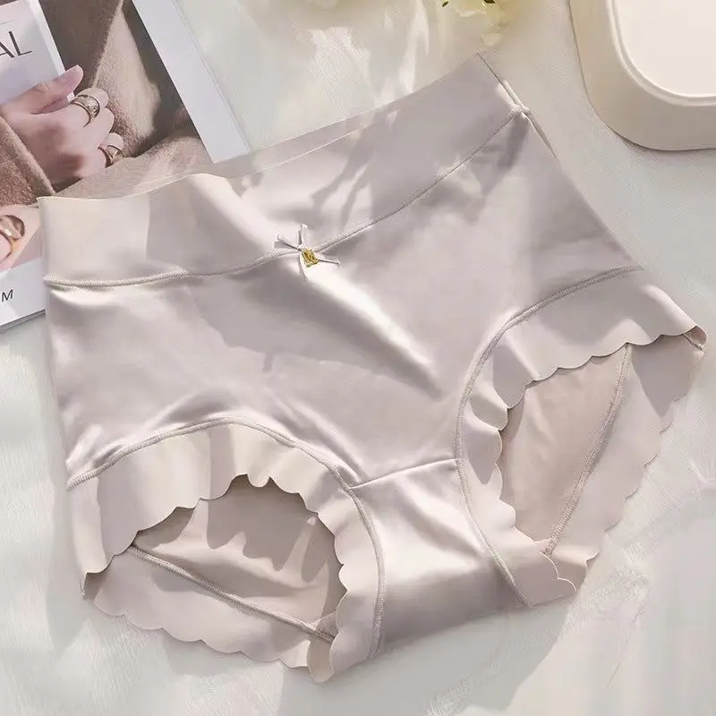 ซาตินผ้าไหมน้ําแข็งไม่มีรอยต่อ Tummy Control กางเกงต้านเชื้อแบคทีเรีย en reukloos ผ้าพางานรีเวชวิทยาชุดชั้นใน