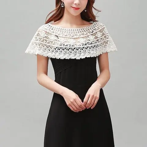 Châle évidé en tricot pour femme, châle rond, châle en dentelle, écharpe en dentelle tournesol, haussement d'épaules, cape poncho, robe de soirée pour patients de mariage